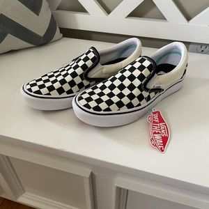 Vans checkered comfy Cush slip on